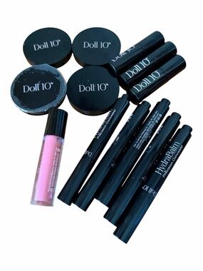 Doll 10 Cosmetics Makeup Lot Blush Concealer Highlighter Lipstick Lip Gloss